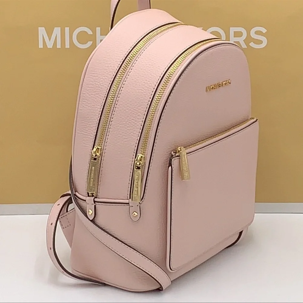 Michael Kors Adina Medium Backpack Leather Powder Blush